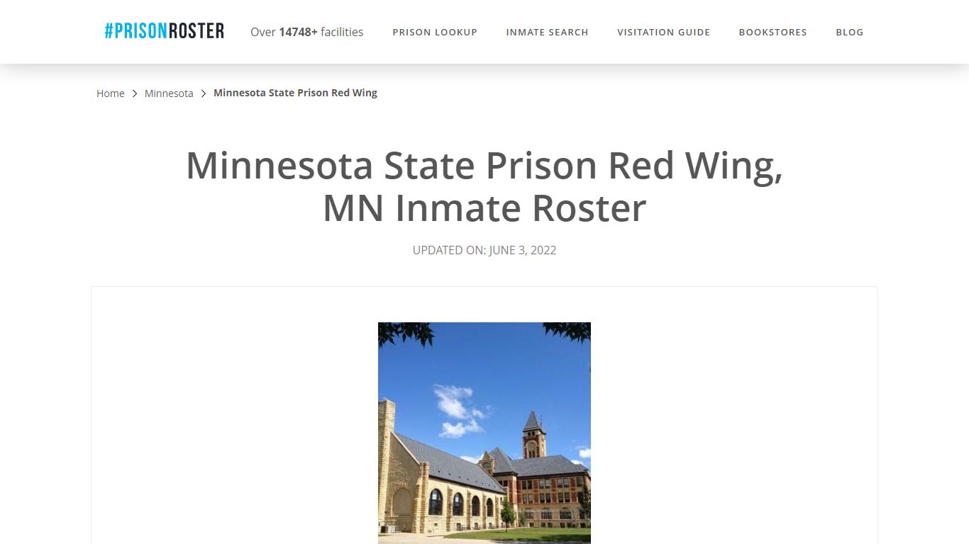 Minnesota State Prison Red Wing, MN Inmate Roster